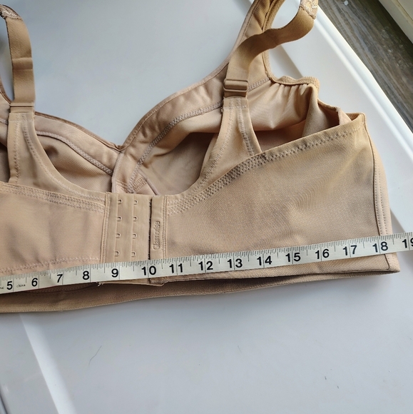 Glamorise MagicLift Seamless Wire-free everyday Bra - Cafe Nude Intimates sz 46G - Picture 10 of 17